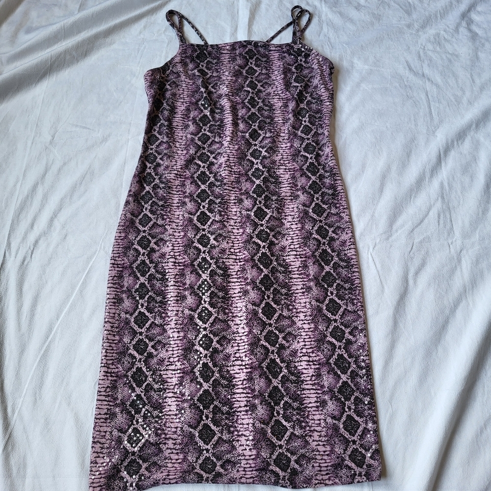 Y2K Vintage Body Con CDC Rampage Clothing Co. Slip Dress Size 8